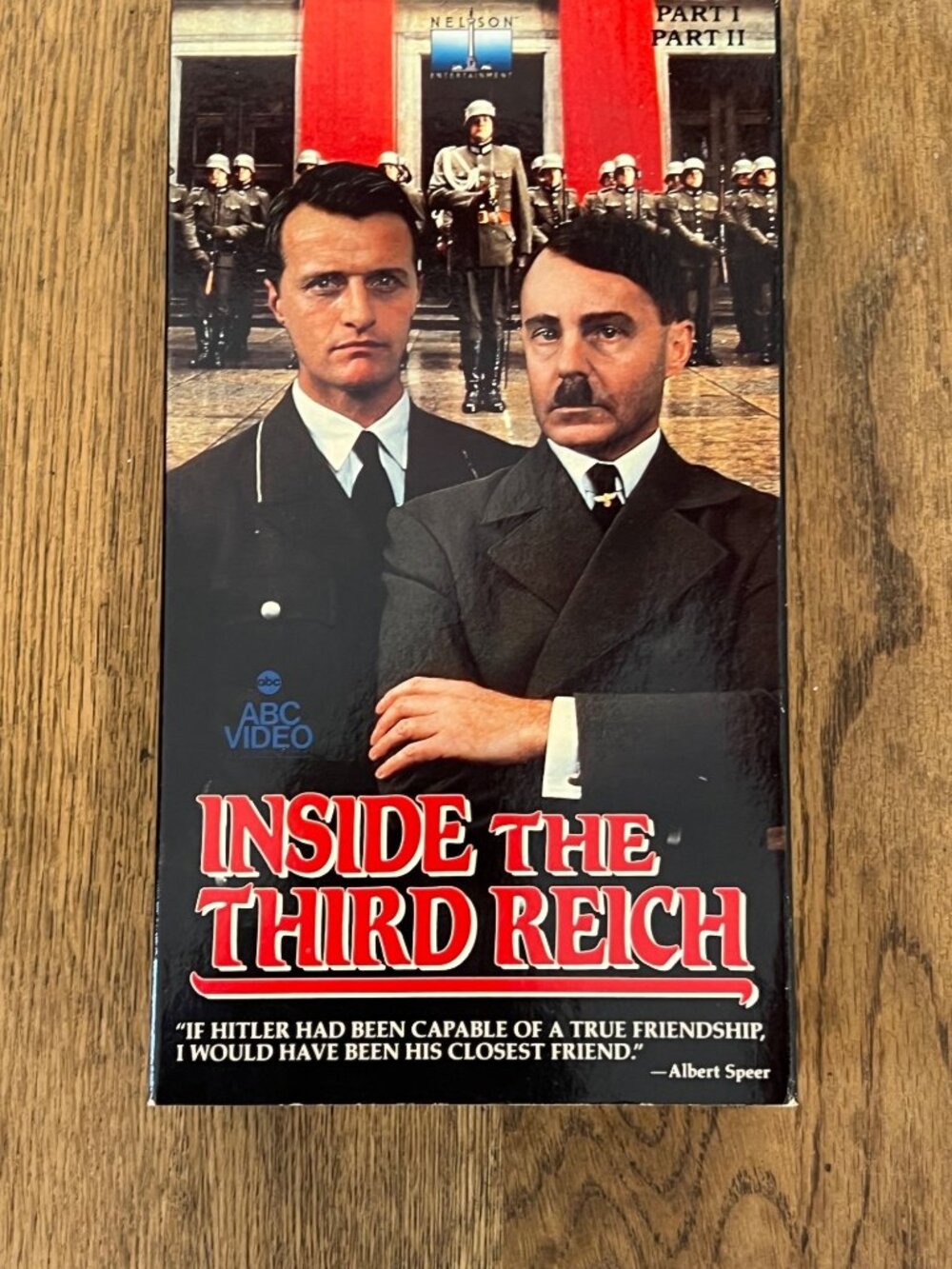 Inside The Third Reich 1982 Drama VHS Rutger Hauer Trevor Howard 2 Tapes
